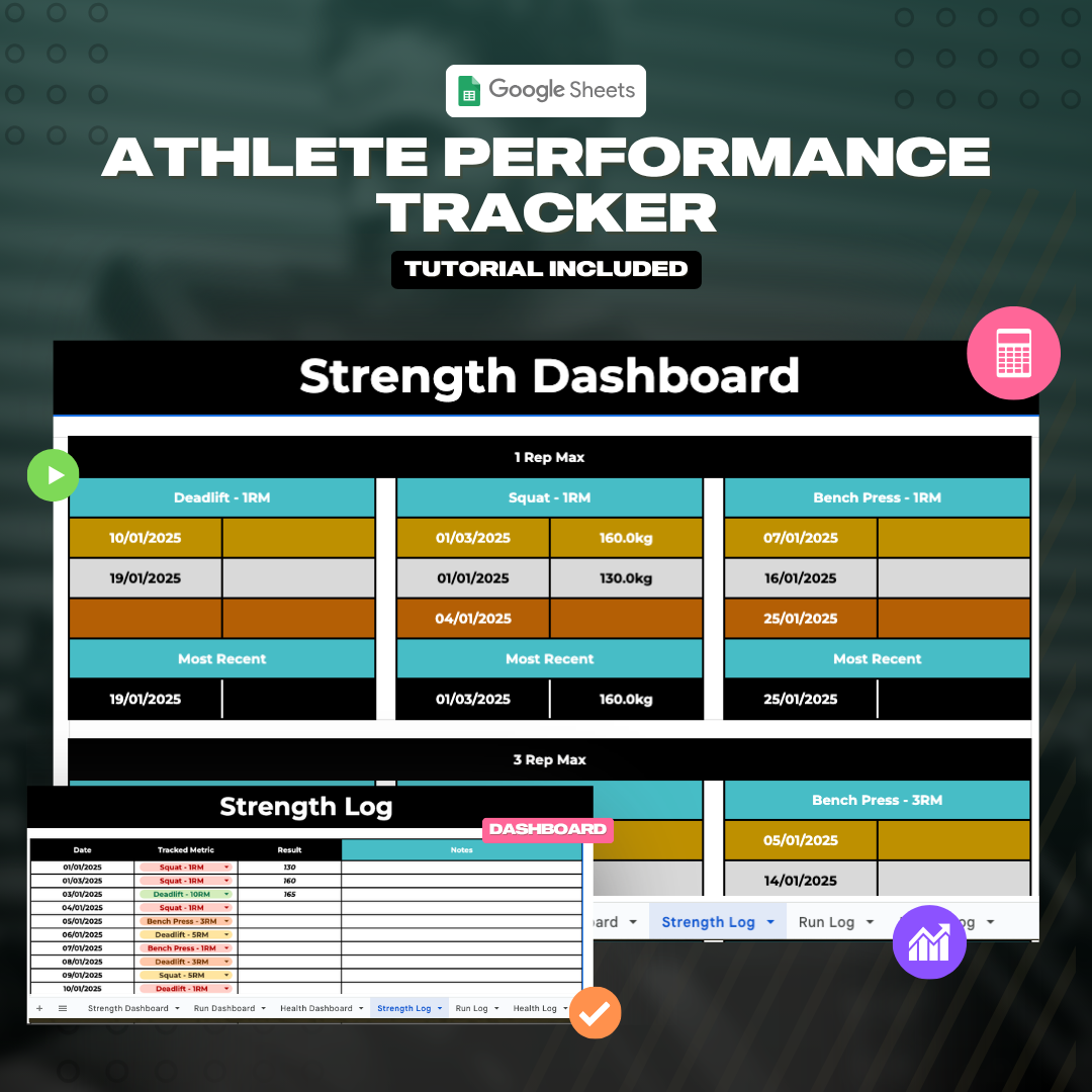 Athlete Performance Tracker – Google Sheet