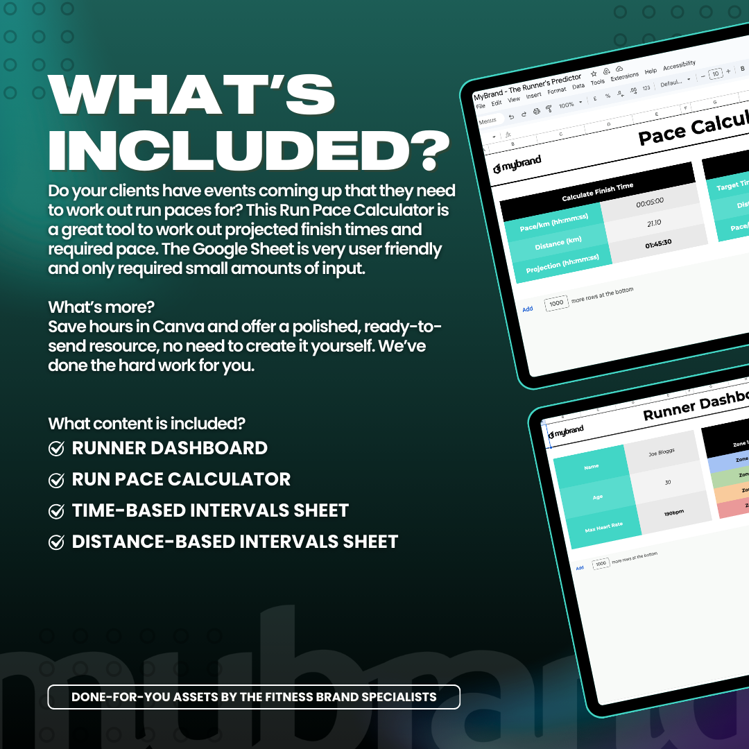 The Runner’s Predictor – Google Sheet